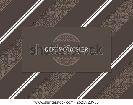 Menu restaurant gift voucher design template