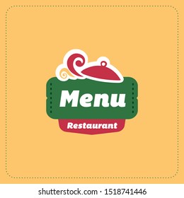 Menu Restaurant Logo Design Pan Sign Stock Vector (Royalty Free ...