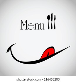 menu for the restaurant smile