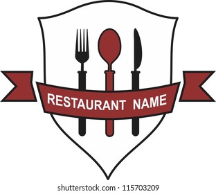 Menu and restaurant symbol