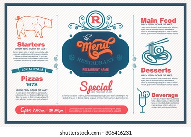 menu restaurant template.