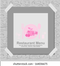 menu restaurant, vector