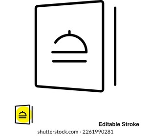 Icono de la línea del vector del menú