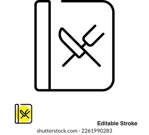 Icono de la línea del vector del menú