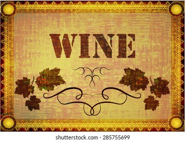 menu restaurant wine drinks the old style
