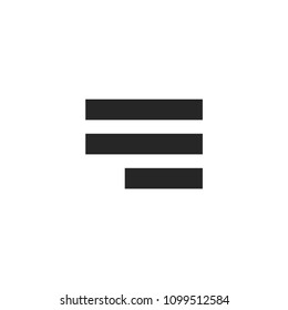 Menu Right Simple Vector Icon