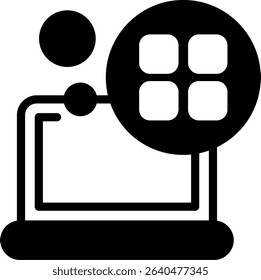 Menu Semi Solid Icon Design