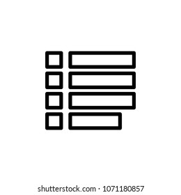 menu sign icon. Element of minimalistic icons for mobile concept and web apps. Thin line icon for website design and development, app development