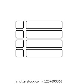 menu sign icon. Element of web for mobile concept and web apps icon. Thin line icon for website design and development, app development