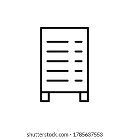 Menu, sign icon. Simple line, outline vector elements of public catering icons for ui and ux, website or mobile application