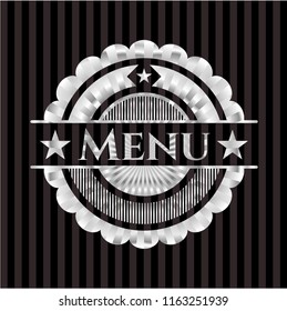 Menu silvery emblem