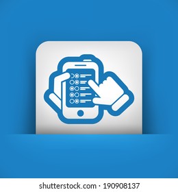 Menu smartphone