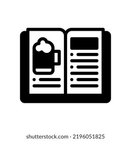 menu solid style icon. vector illustration for graphic design, website, app. EPS 10