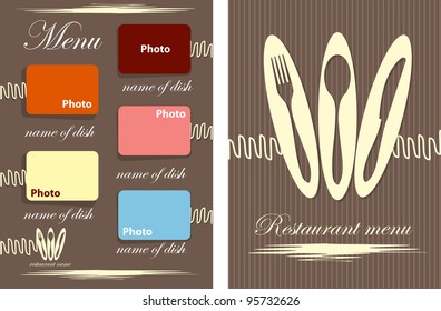 menu style vector