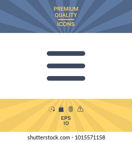 Menu symbol Icon