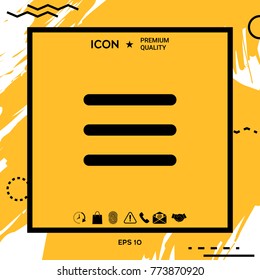 Menu symbol Icon