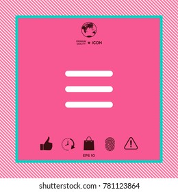 Menu symbol Icon