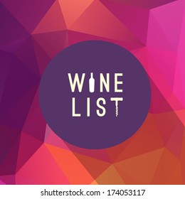 menu template bar design wine restaurant logo brochure drinks backgrounds wine list design template vector cardboard on a triangle background menu template bar design wine restaurant logo brochure dri