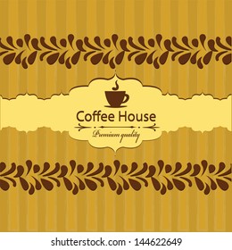 Menu template for coffee house