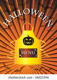 A menu template for a Halloween menu.
