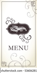 Menu template for restaurant