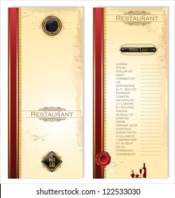 Menu template for restaurant and cafe