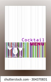 Menu template for restaurant, cafe and bar vector design
