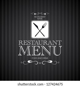 Menu template for restaurant - vector card