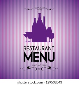 Menu template for restaurant - vector card