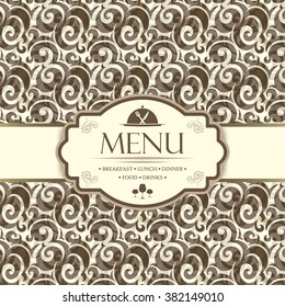 Menu template for restaurants, bars and beverages