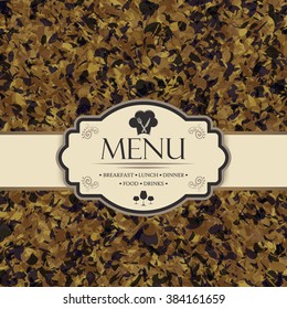 Menu template for restaurants, bars and beverages