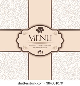 Menu template for restaurants, bars and beverages