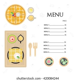 Menu Template, sweet menu