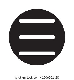 menu text icon vector illustration