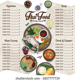 Thai Food Frame Stock Vectors Images Vector Art Shutterstock