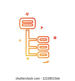 menu tree icon design vector 