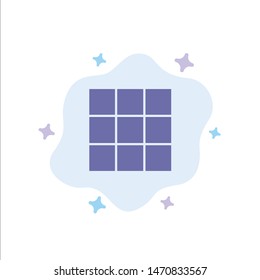 Menu, Ui, Basic Blue Icon on Abstract Cloud Background. Vector Icon Template background