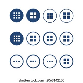 Menu UI Design Element icon set. Hamburger button,
Ui menu and hamburger buttons