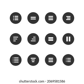Menu UI Design Element icon set. Hamburger button,
Ui menu and hamburger buttons
