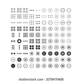 Menu UI Design Element icon set. Hamburger button,
Ui menu and hamburger buttons