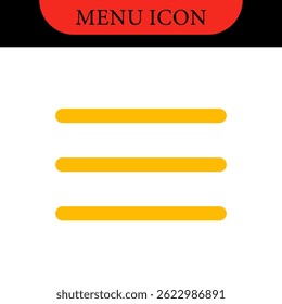 Icônes Éléments de design de l'interface utilisateur Menu. Ensemble de boutons de menu de hamburger. Icônes de navigation par site web pour Application mobile et interface utilisateur. Boutons de navigation de couleur moderne ou ensemble d'icônes de menu et d'interface Web
