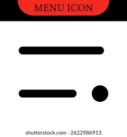 Menu UI Design Elements icons. Set of hamburger Menu buttons. Website Navigation Icons for Mobile App and User Interface. Modern colored Navigation buttons or Web menu and ui icons set