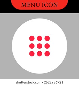 Menu UI Design Elements icons. Set of hamburger Menu buttons. Website Navigation Icons for Mobile App and User Interface. Modern colored Navigation buttons or Web menu and ui icons set