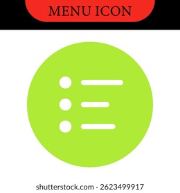 Menu UI Design Elements icons. Set of hamburger Menu buttons. Website Navigation Icons for Mobile App and User Interface. Modern colored Navigation buttons or Web menu and ui icons set