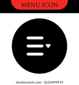 Ícones de Elementos de Design da Interface do Usuário do Menu. Conjunto de botões Menu hambúrguer. Ícones de Navegação do Site para Aplicativo Móvel e Interface do Usuário. Botões de navegação coloridos modernos ou menu da Web e ícones de interface do usuário definidos