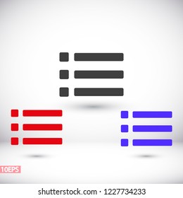 Menu Vector icon