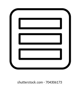 menu vector icon
