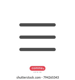 Menu vector icon