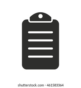 Menu vector icon. Black illustration isolated on white background for graphic and web design.