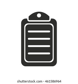Menu vector icon. Black illustration isolated on white background for graphic and web design.